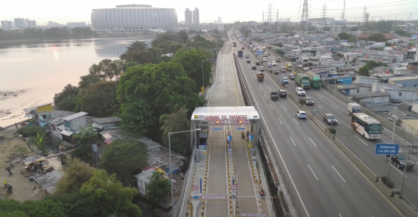 Gerbang Tol Papanggo Dibuka, Permudah Akses Menuju Jakarta International Stadium (JIS)