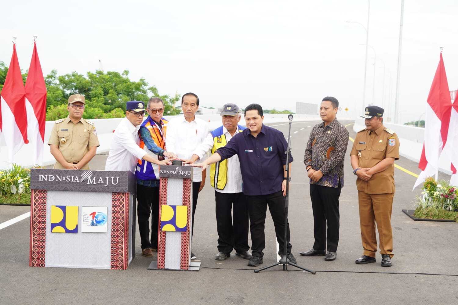 Jalan Akses Tol Makassar New Port Diresmikan Presiden RI Joko Widodo Tingkatkan Perekonomian di Sulawesi Selatan