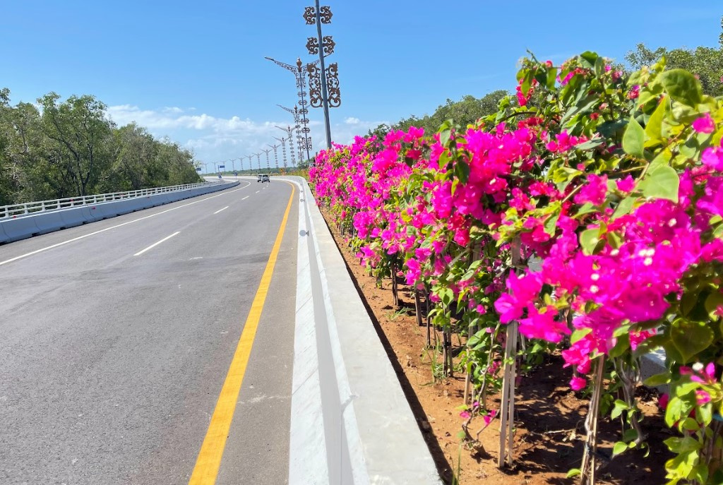 Sebanyak 450 Ribu Tanaman Menghiasi Jalan Tol di Indonesia