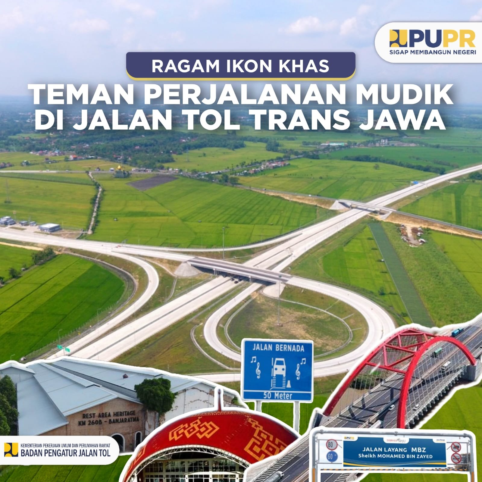 Ragam Ikon Khas Jalan Tol Trans Jawa Menemani Perjalanan Mudik