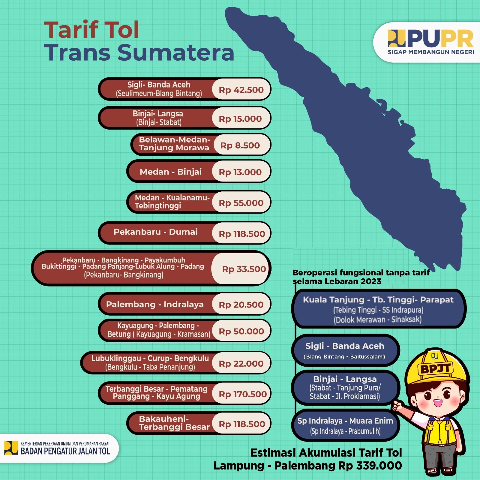 Tarif Jalan Tol Trans Sumatera